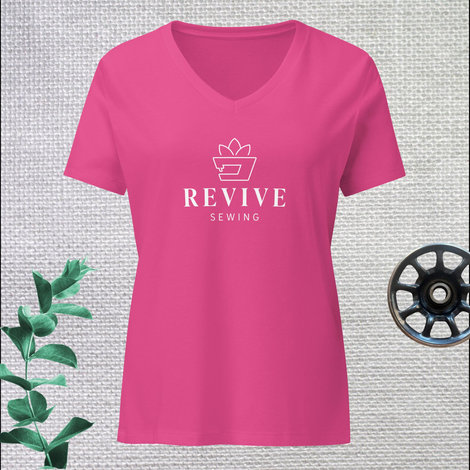 Revive Sewing women’s relaxed v-neck t-shirt - Image 5