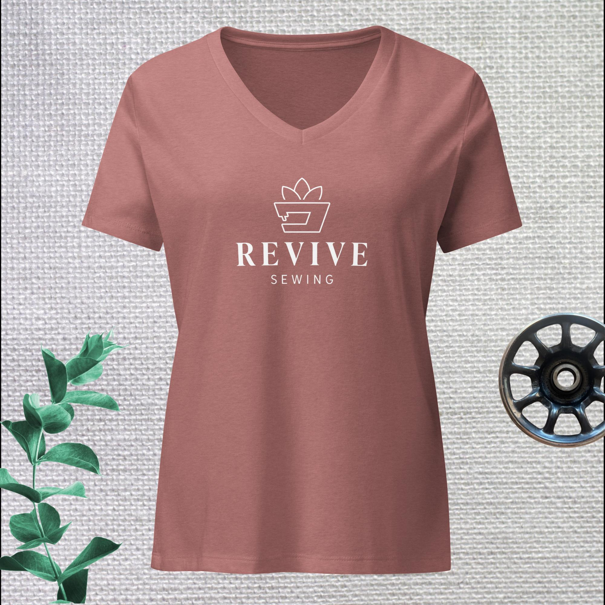 Revive Sewing women’s relaxed v-neck t-shirt - Image 2