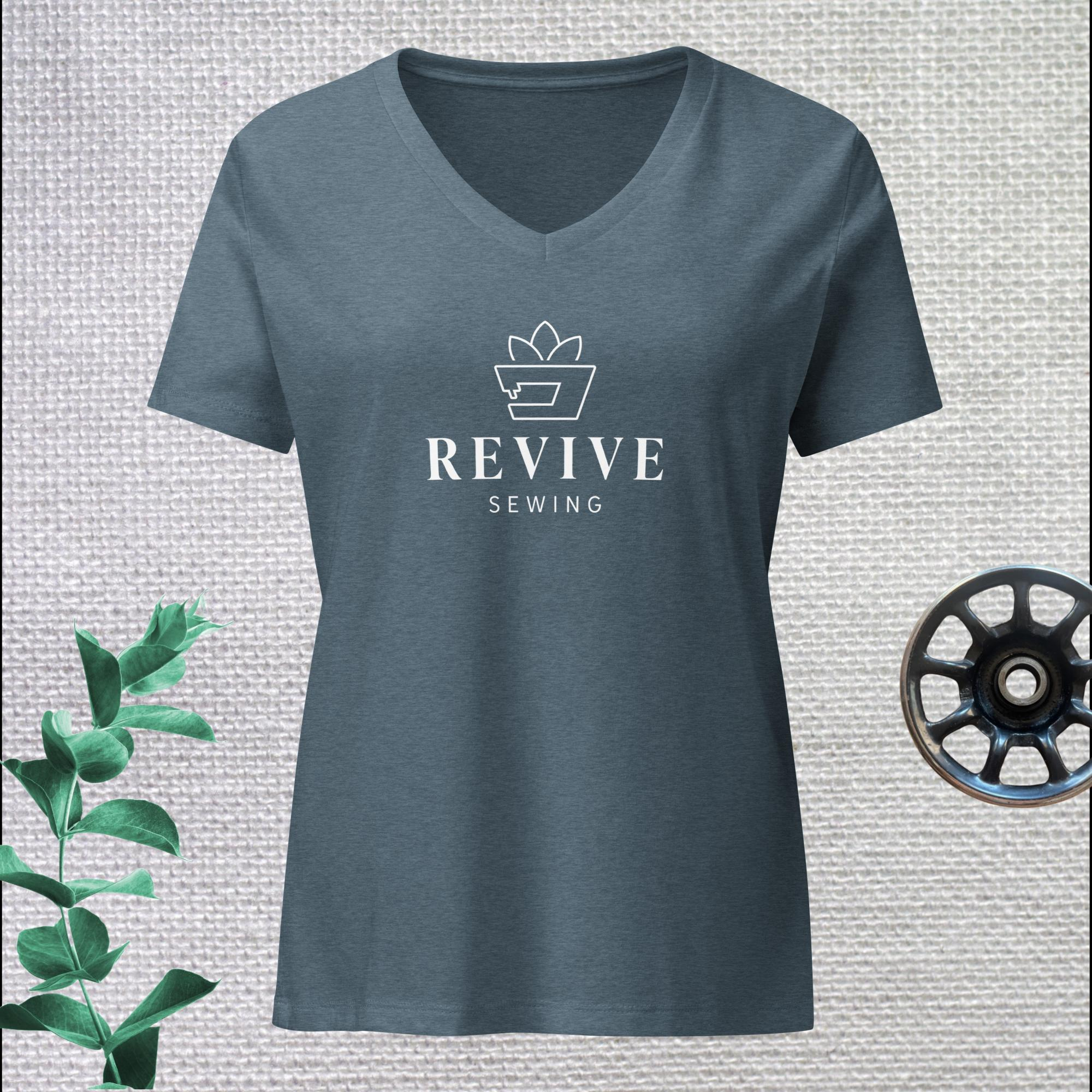 Revive Sewing women’s relaxed v-neck t-shirt - Image 3