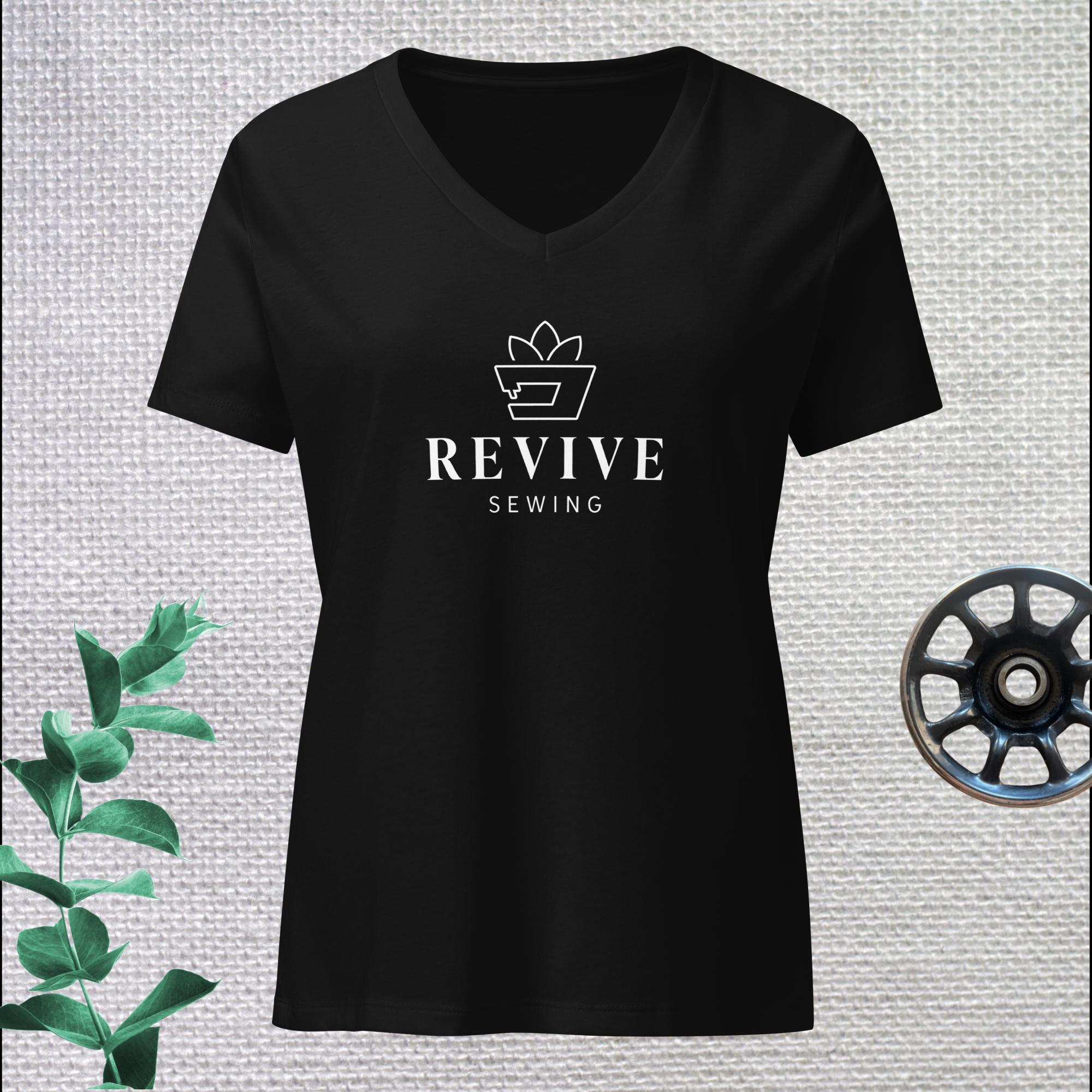 Revive Sewing women’s relaxed v-neck t-shirt - Image 4