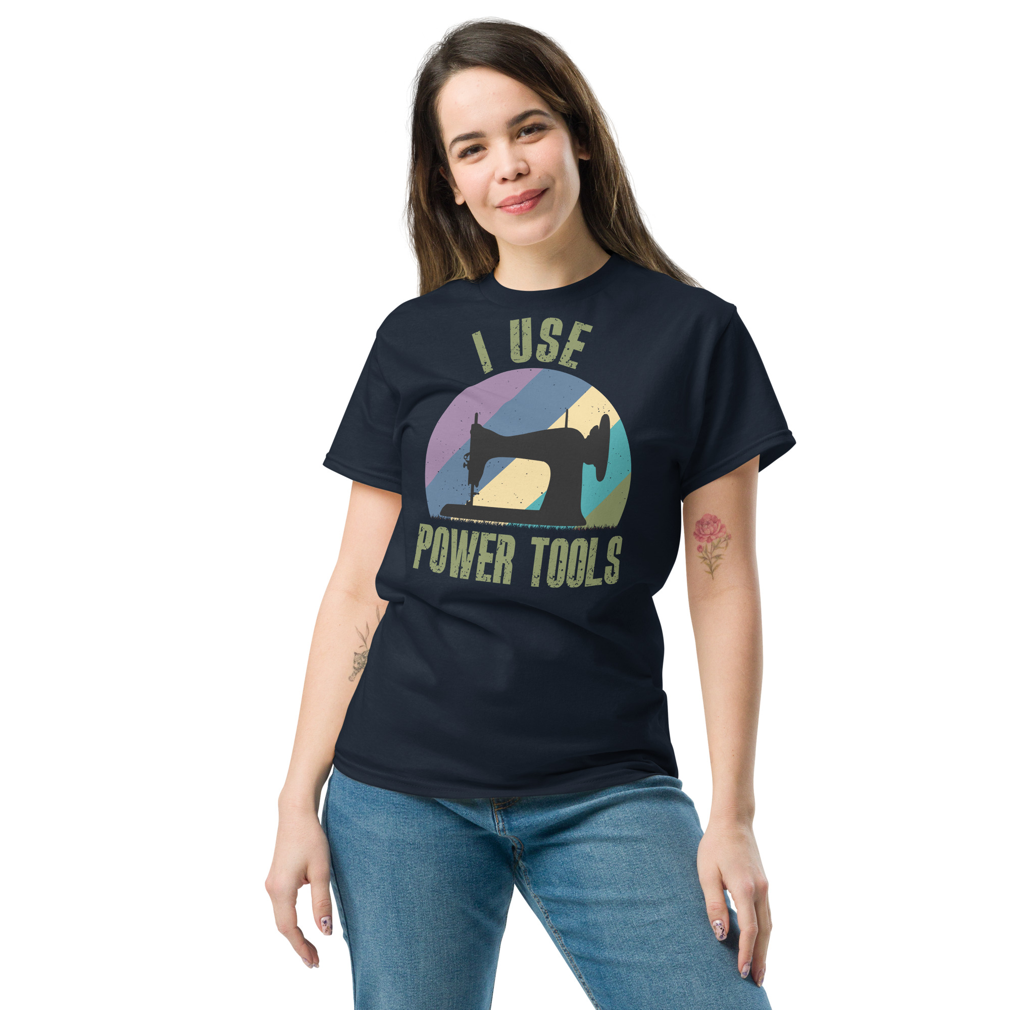 "I Use Power Tools" Unisex classic tee - Image 2