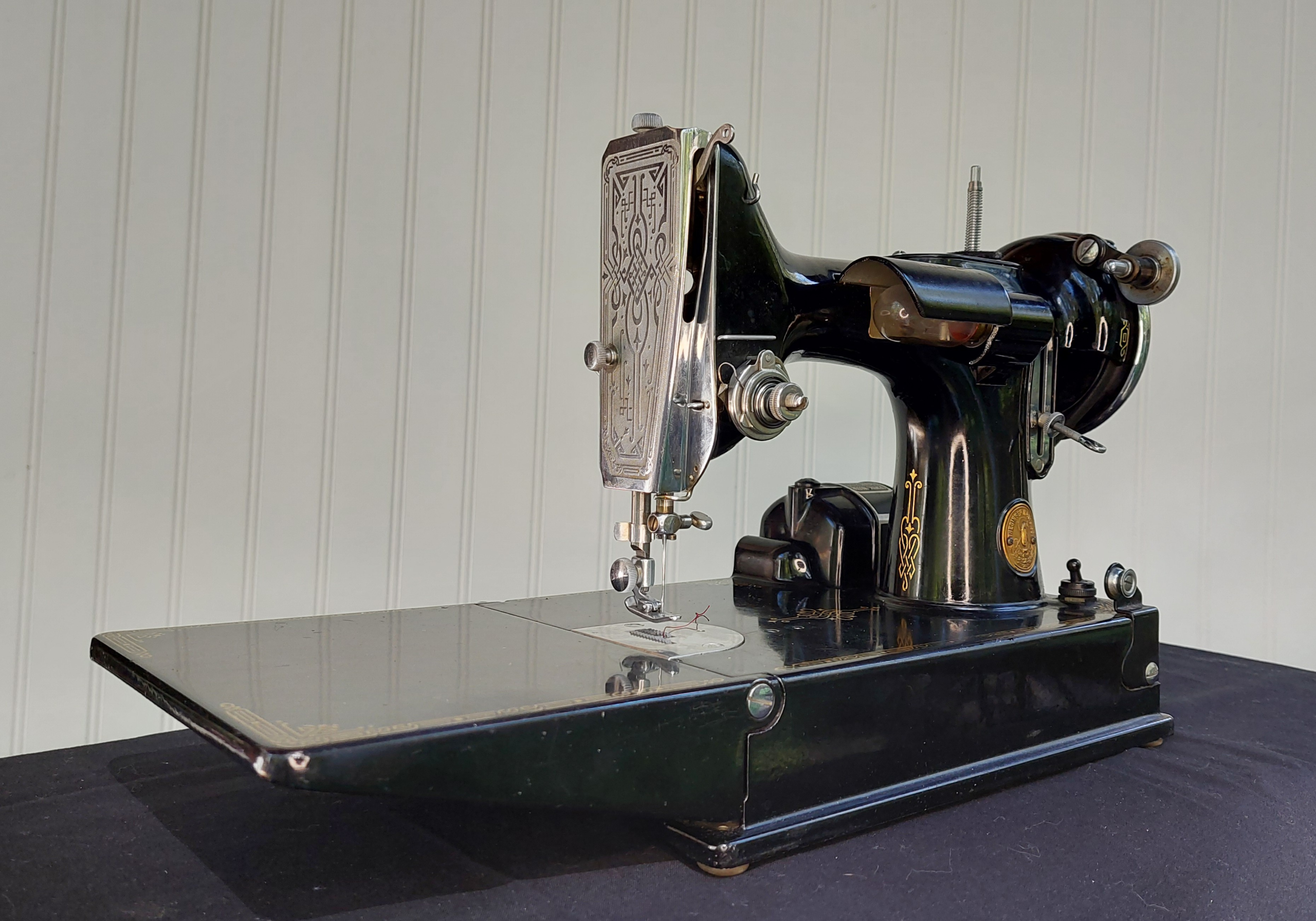 "Patricia" - 1935 Singer 221 Featherweight with accessories and case