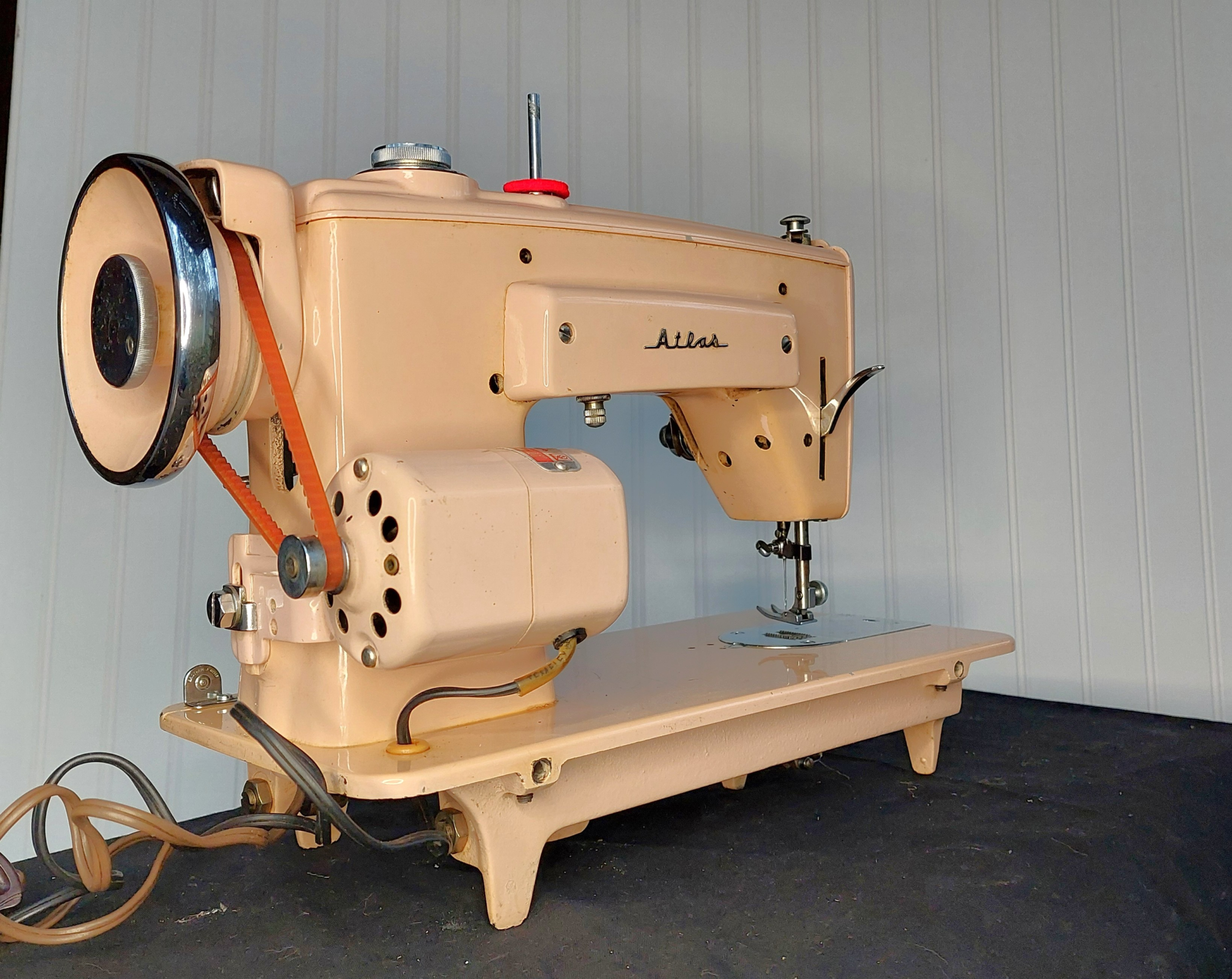 For Sale: 1950's Atlas Select-O-Matic Pink Sewing Machine